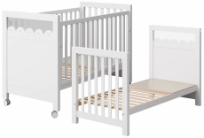 Дитяче ліжко Micuna Big Amelia Aran Luxe Sand (140x70) МДФ / бук